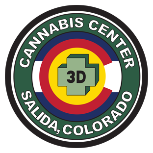3d cannabis center logo recreational marijuana dispensary salida colorado